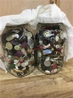 2- Jars of old buttons
