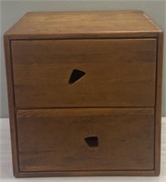 Wooden 2 Drawer Cabinet
