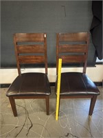 2 Solid Wood  Dining Chairs