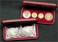1966 Jersey Proof Coins with Display Cases