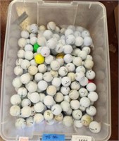 TOTE OF GOLF BALLS - APPROX 375