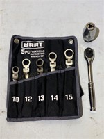 HART Flex Head Ratcheting Wrench Set