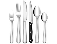 48 pieces of stainless steel silverware