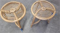 SPLIT BAMBOO FOOT STOOLS