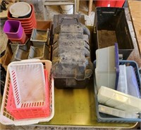 Plastic containers, battery boxes, sorting trays