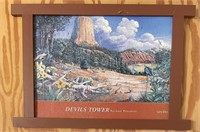 FRAMED "DEVIL'S TOWER" PUZZLE