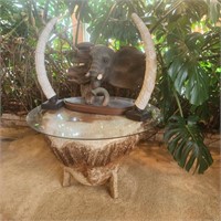 African Drum Coffee Table and Decor