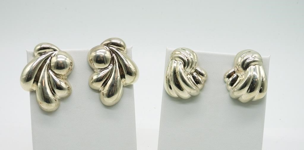 (2) VINTAGE STERLING EARRINGS