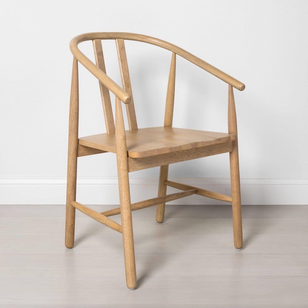 Sculpted wood dining chair - threshold