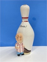 Vintage Buffer the Bowler Decanter - chipped