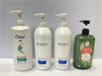 Nexus, Dove & Herbal Essences shampoo & cond