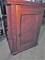 Ornate Inlay Record Cabinet