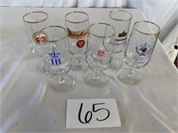 6 Beer Glasses