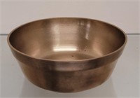 Chinese Brass Singing Bowl  Signed 6 1/4 x