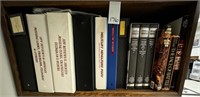 Shelf of Books & Military Binders
