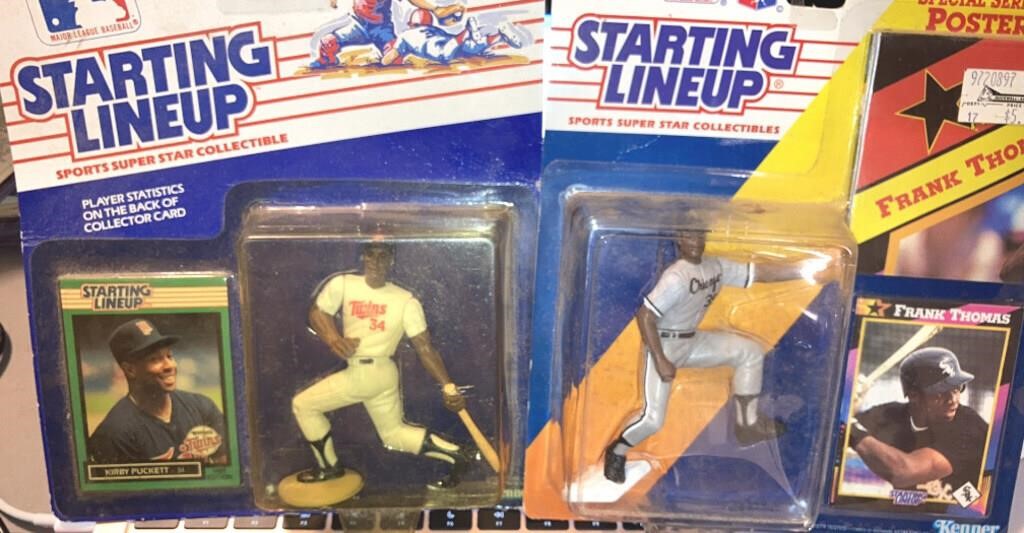 2 Starting Lineups - 1989 Puckett / 92 F Thomas