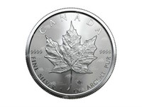2022 Silver Canadian Maple Leaf