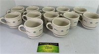 12 Longaberger Pottery Mugs
