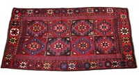 Red Persian Rug. Deep Pile