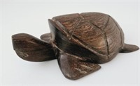 Vintage Carved Ironwood Turtle Figurine