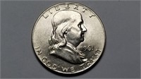 1961 D Franklin Half Dollar Uncirculated