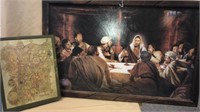 1977 Book of Kells, Last Supper Framed Art