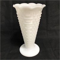 Vintage White Milk Glass Unique pattern? HOBNAIL