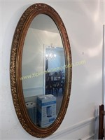 Oval foyer mirror 45in tall