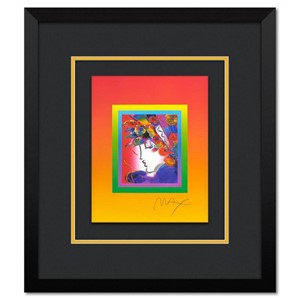 Peter Max, "Blushing Beauty on Blends" Framed Limi