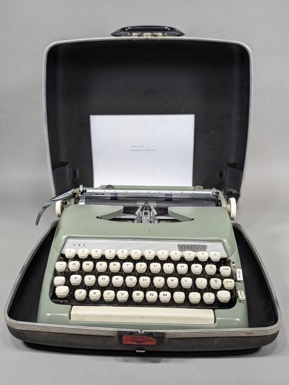 Smith-Corona Sterling Typewriter in Case