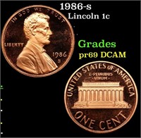 Proof 1986-s Lincoln Cent 1c Grades GEM++ Proof De