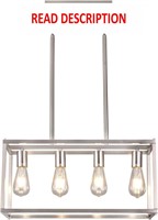 4-Light Dining Room Fixture Brushed Nickel