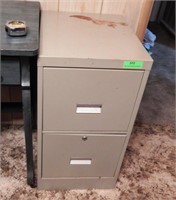 2 drawer metal file cabinet with keys