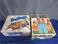 2 Vintage Bug Related Board Games- Ants In the