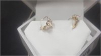 Pair Of 10kt Gold Earrings