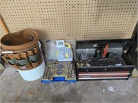 Assorted tools & toolboxes