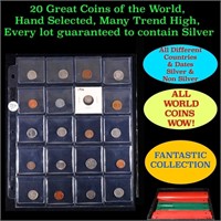 20 Great Coins of the World, hand selected, many t