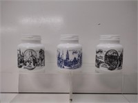 German Milk Glass Jars