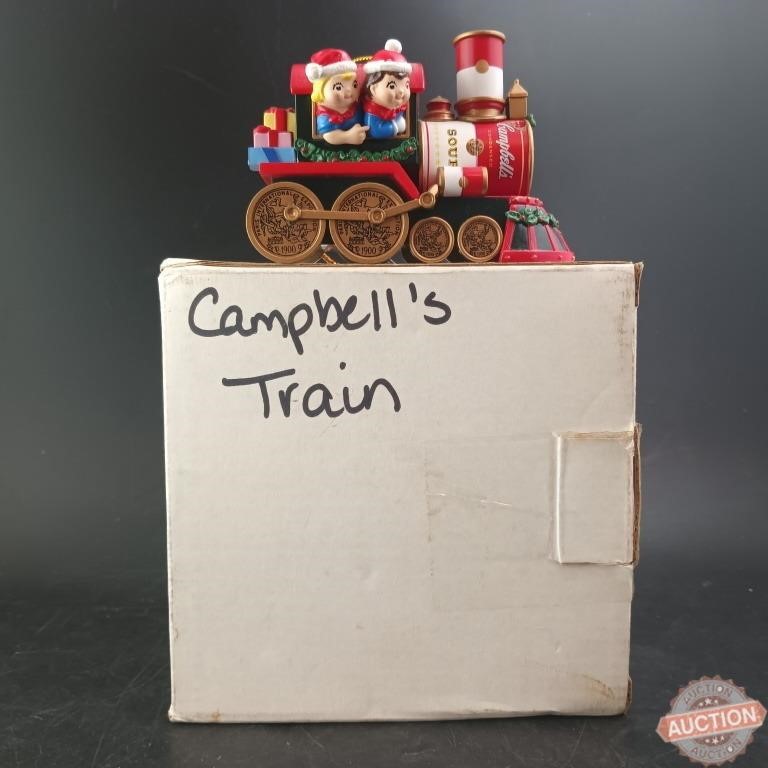 Campbells Soup Train Christmas Ornament c.2000