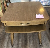 End table, 2 tier with drawer