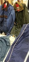 Jackets, Coveralls 3 pcs and garment bag