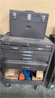 KENNEDY 2 PC. ROLLING TOOL BOX W/ MISC. TOOLS