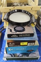 6 ASSORTED HOT PLATES AND COFFEE WARMERS