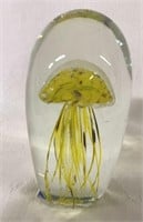 Glow in the Dark Jellyfish Paperweight 6”