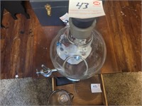 Vintage Lab Dispenser Glass Funnel Drip on Stand