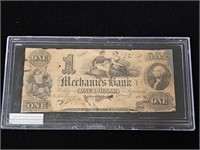 1832 The Mechanics Bank $1 Note