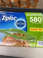 Ziploc sandwich bags 580 ct