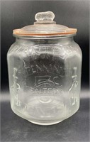 Vintage Planters Peanuts Glass Jar