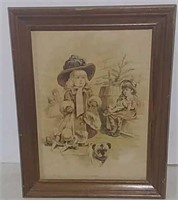 "Two Mothers" framed print