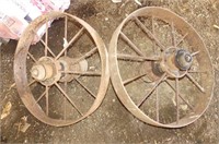 Pair of 30in Steel Wheels